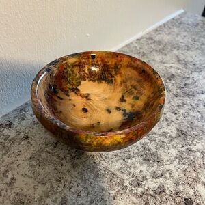 Handcrafted Multicolor Wooden Bowl